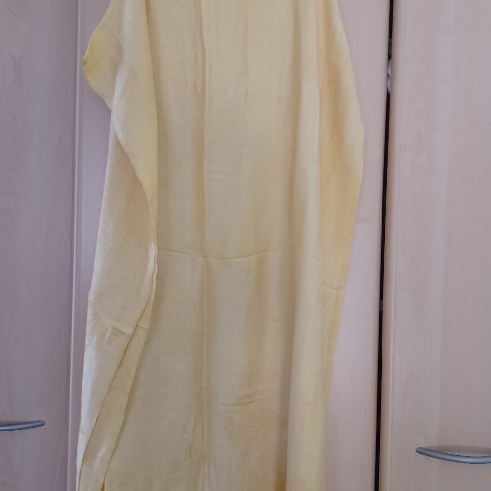 Light yellow cashmere feel wrap
